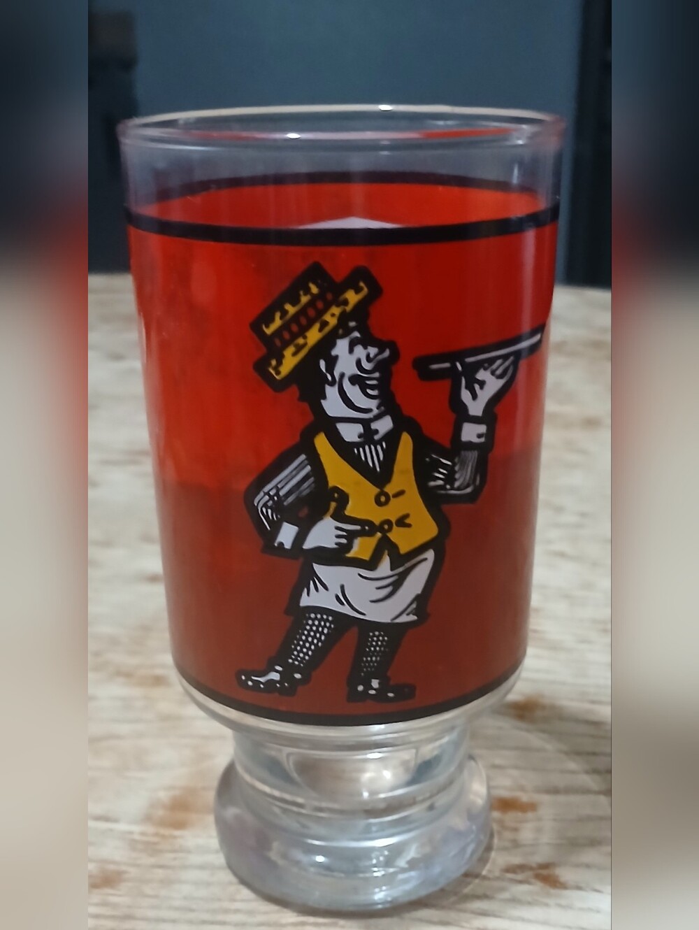 Vintage Kens Pizza Drinking Glass